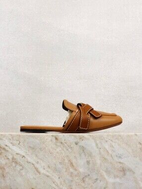 Loewe Gate Knot Leather Mules - Size 35
